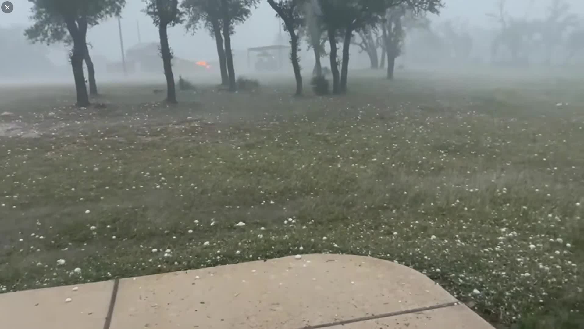 Hail in Fredericksburg