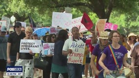 Protestors call for vetoes at Texas capitol