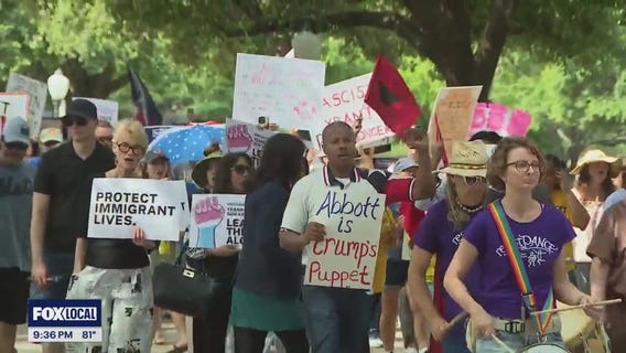 Protestors call for vetoes at Texas capitol