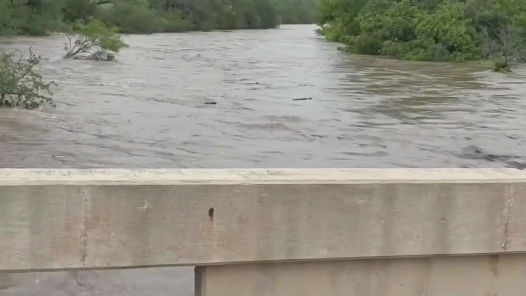 Heavy rain floods Hill Country roads