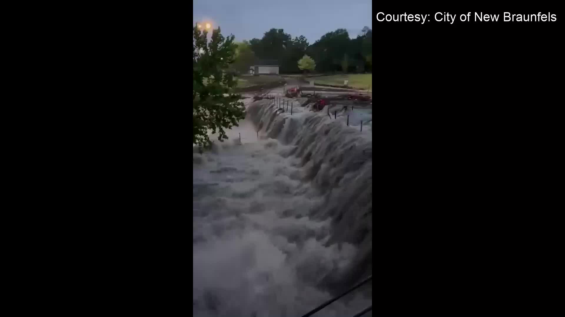 Flooding at Tube Chute dam