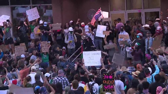 VIDEO: Anti-ICE protest in Austin
