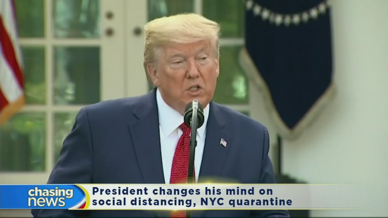 Trump changes his mind