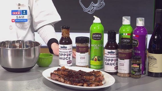 H-E-B recipe with pork butt steaks