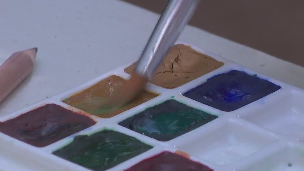 Water color painting class at The Wayback