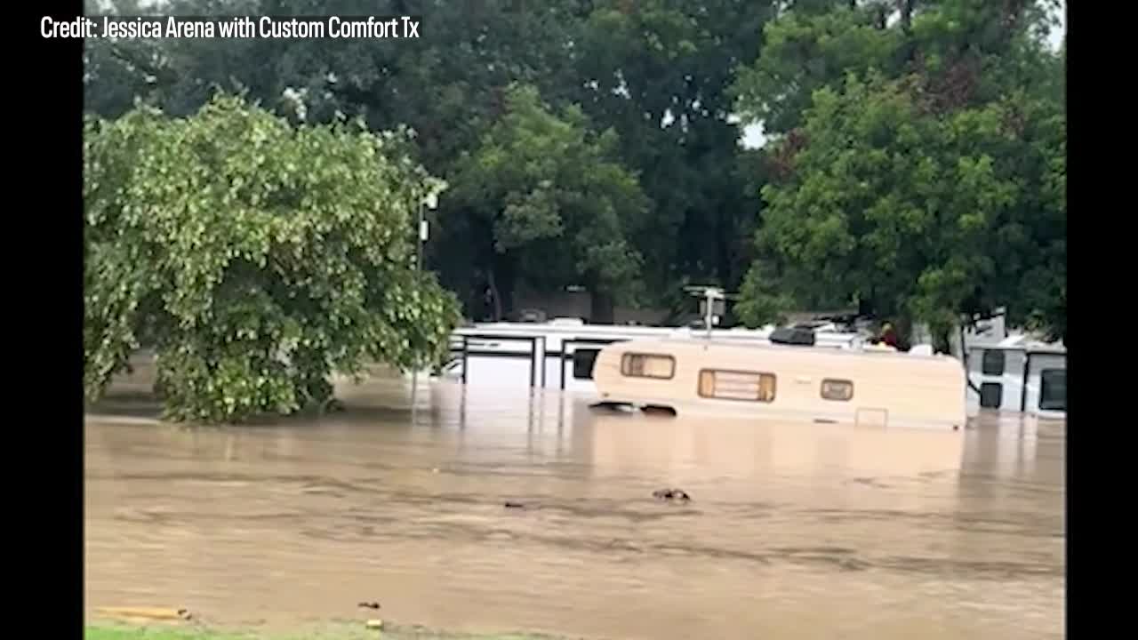 Puppy rescued from flooded Georgetown RV park