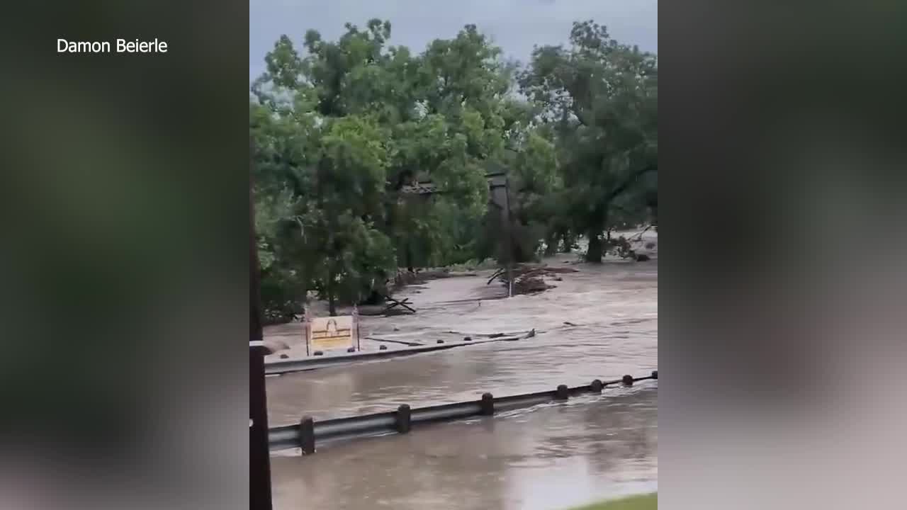 Historic bridge washed away in Burnet County
