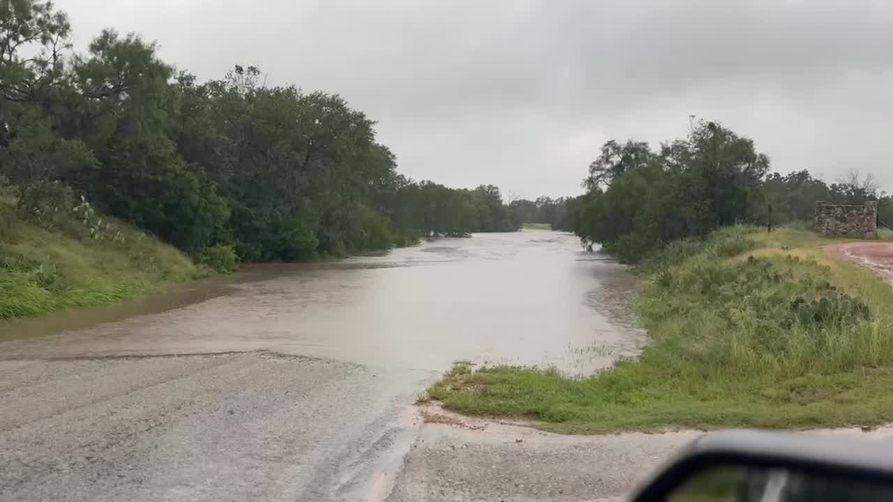 Texas weather: San Saba River flooding