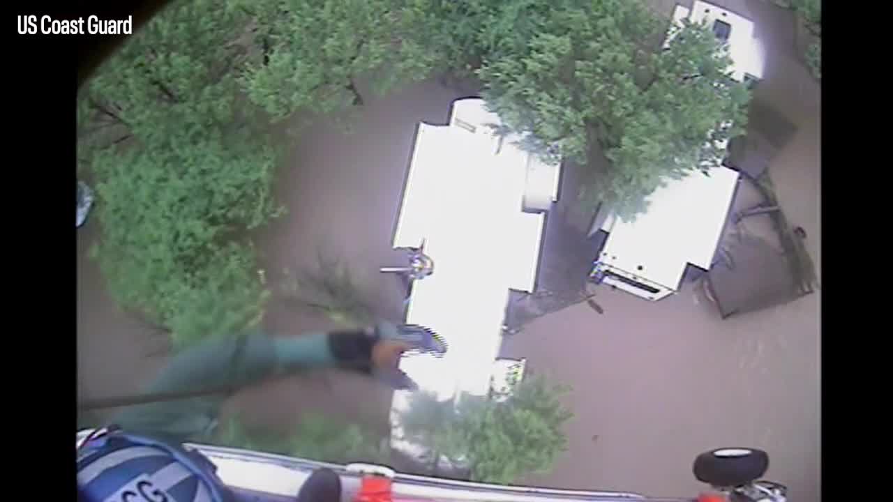 Coast Guard airlifts Kerrville flood victims