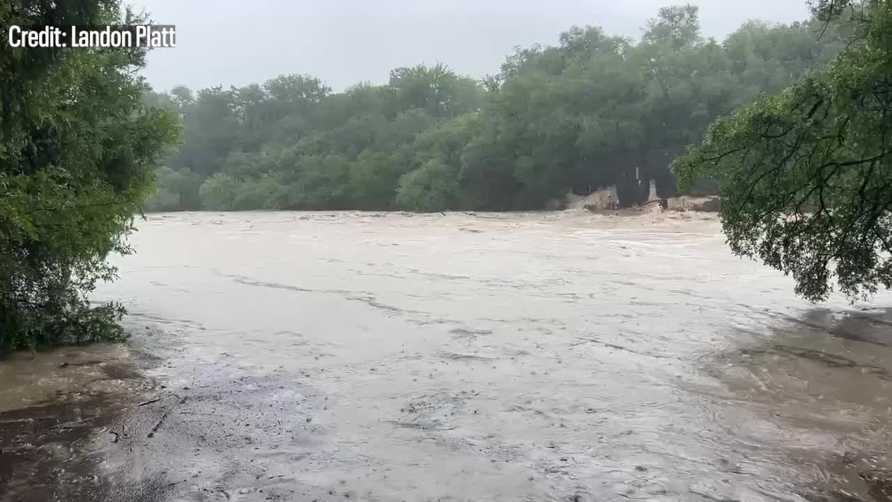 San Gabriel River flooded in Georgetown