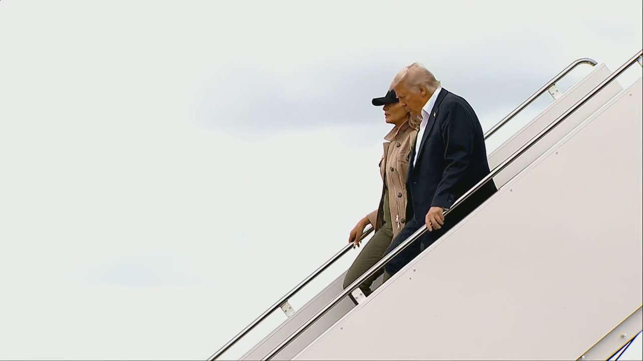 Trump arrives in San Antonio