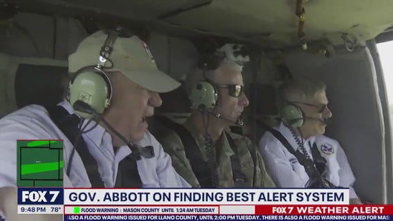 Gov. Abbott on disaster preps, early warning systems