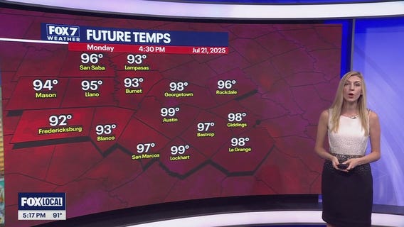 Austin weather: July 20 evening forecast