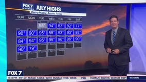 Austin weather: Below average highs continue