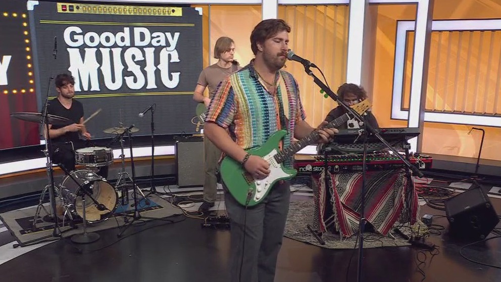 Zach Carney performs in FOX 7 Austin studios