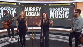 Aubrey Logan performs in FOX 7 Austin studios