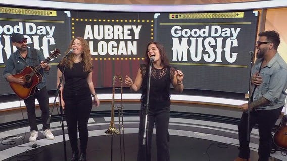 Aubrey Logan performs in FOX 7 Austin studios