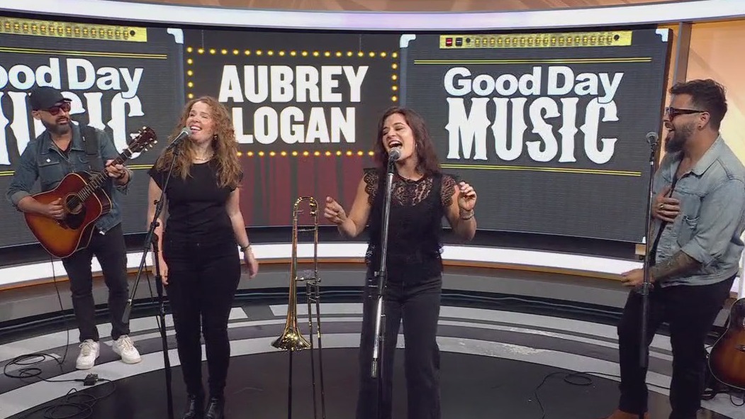 Aubrey Logan performs in FOX 7 Austin studios