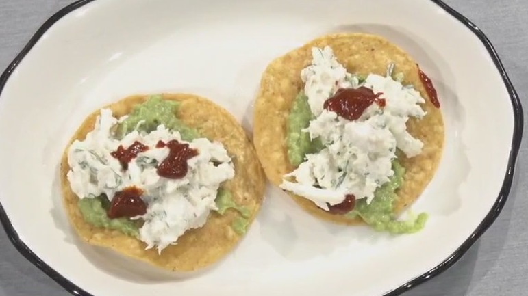 Crab tostada from Teddy's Restaurant & Bar