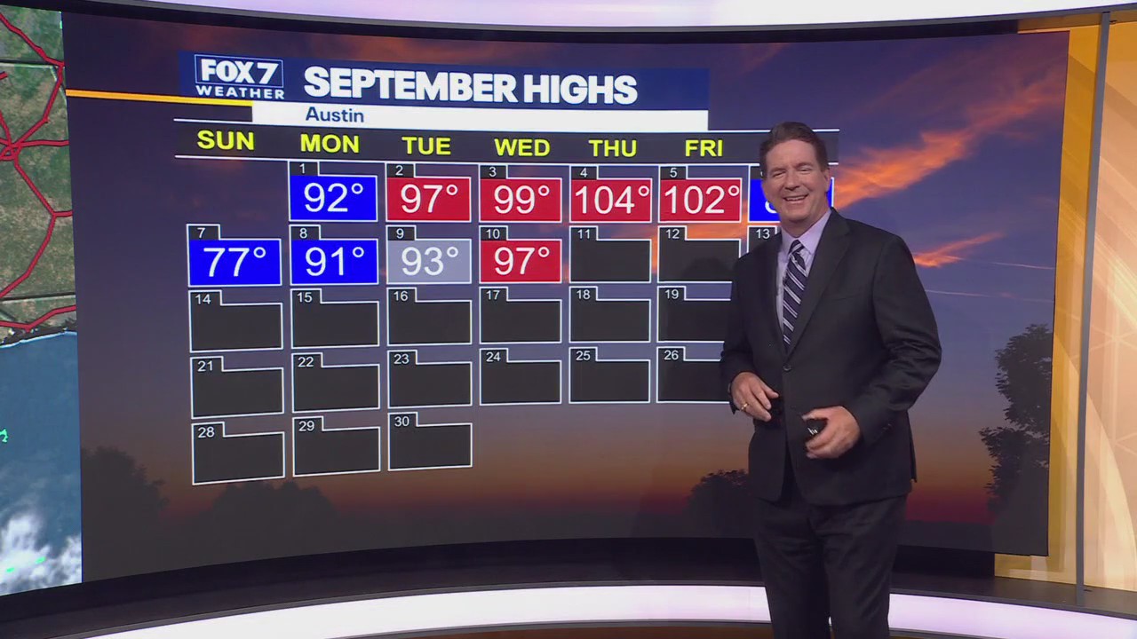 Austin weather: Mild nights and hot days