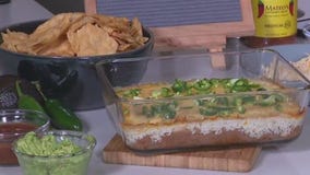 Game day taco dip recipe from Tierra Neubaum