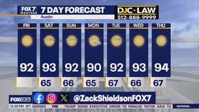 Austin weather: Fall feel to the mornings