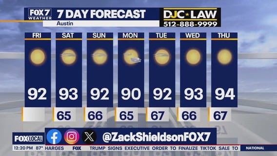 Austin weather: Fall feel to the mornings