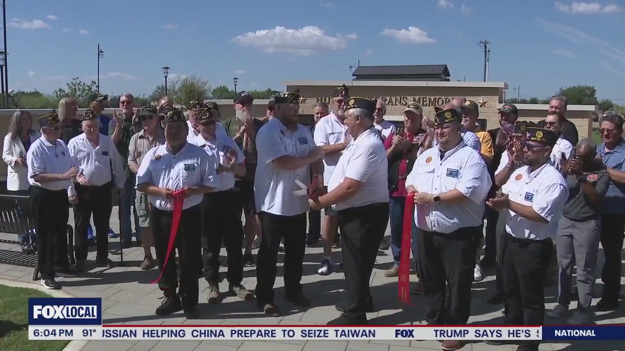 City of Hutto unveils new veteran memorial wall