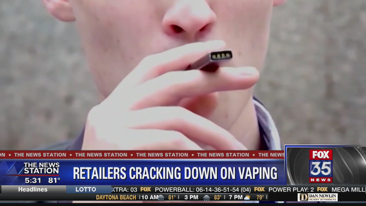 Some retailers ban vaping products
