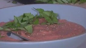 Creamy white bean and tomato soup: Tierra's Texas