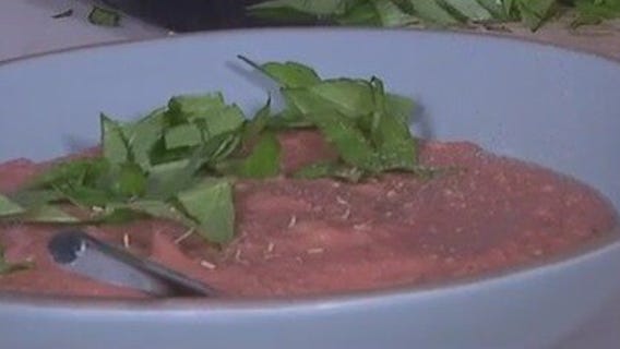 Creamy white bean and tomato soup: Tierra's Texas