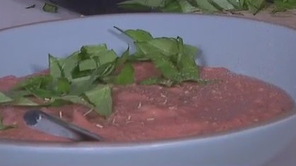 Creamy white bean and tomato soup: Tierra's Texas