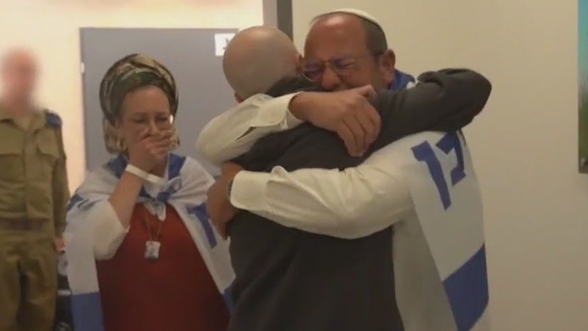 Israeli hostages released and return home