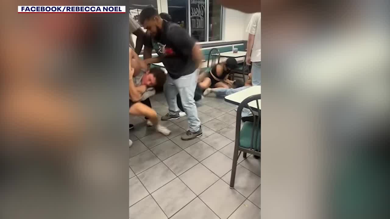 San Antonio Whataburger brawl caught on camera
