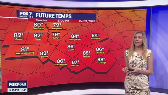 Austin weather: October 19 evening forecast