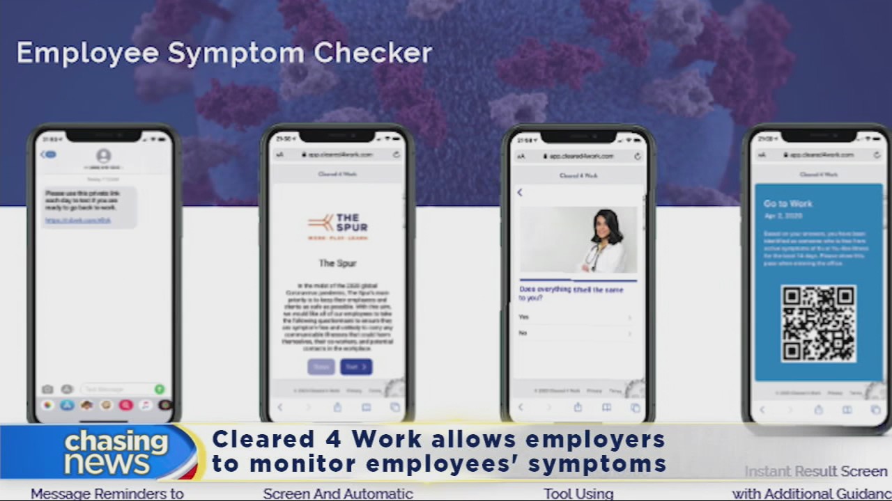 Cleared 4 Work allows employers to monitor employees' symptoms
