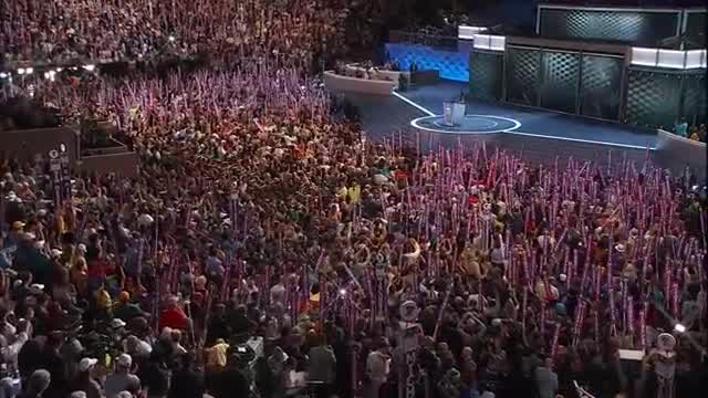 Michelle Obama speaks to DNC