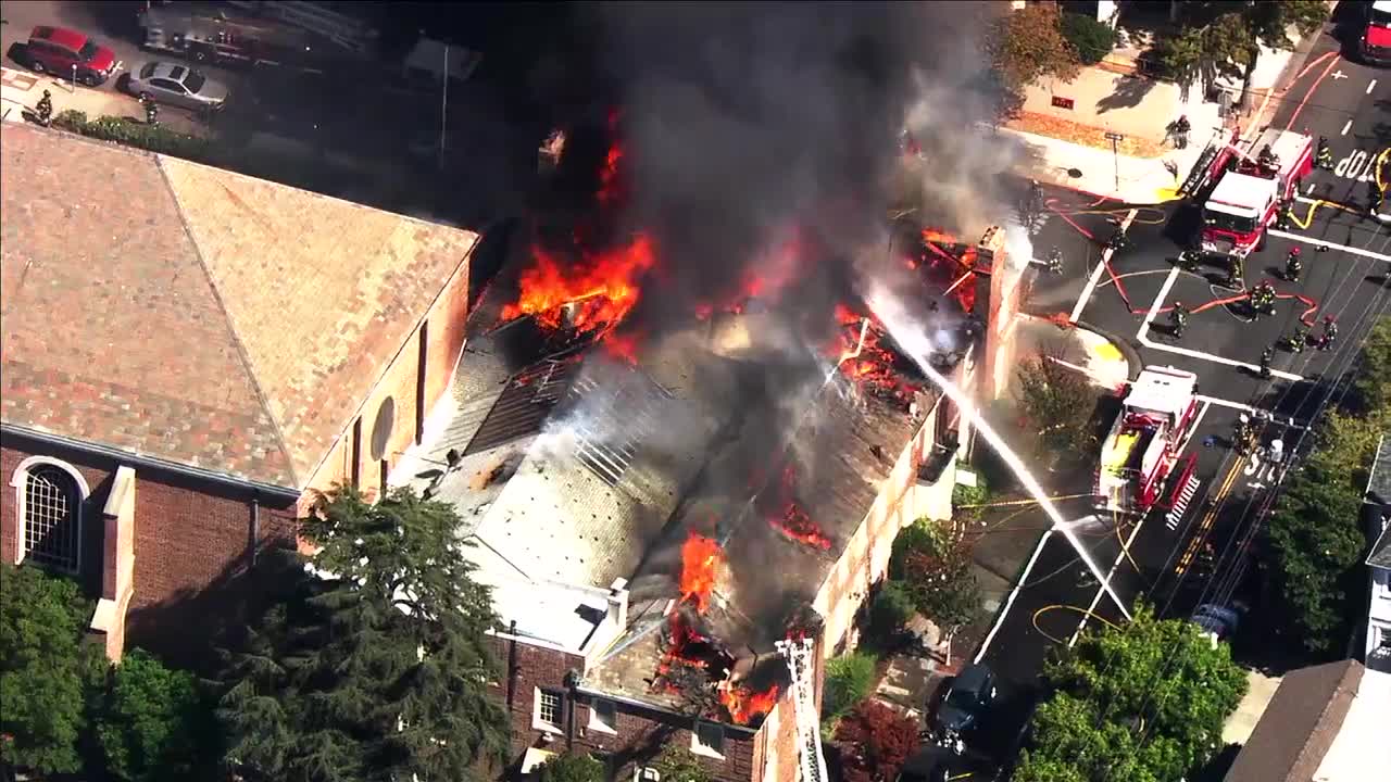 Fire at Berkeley church