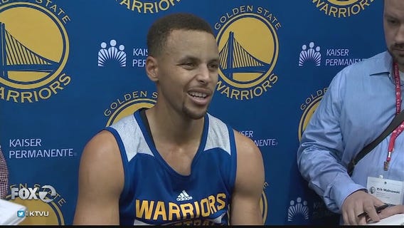 Warriors practice as Kevin Durant joins team