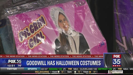 Goodwill has racks filled with Halloween costume ideas