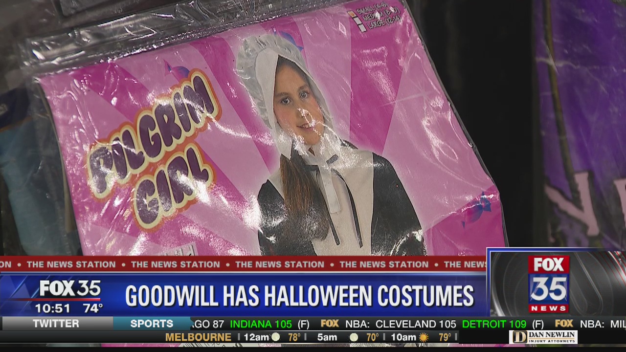 Goodwill has racks filled with Halloween costume ideas