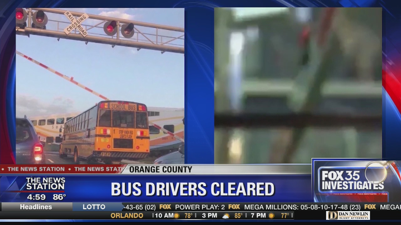 School bus drivers cleared in incidents of buses near railroad tracks