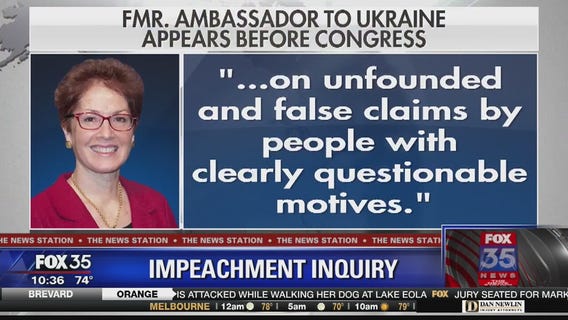 Former ambassador to Ukraine says Trump pushed to oust her