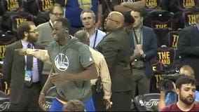 Warriors practice before Game 3