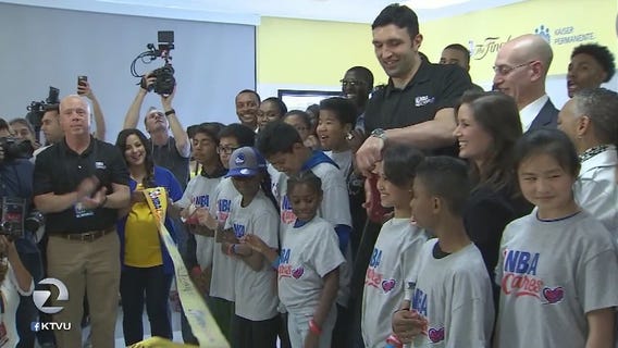 Warriors, NBA unveil Learn & Play Zone at Oakland school