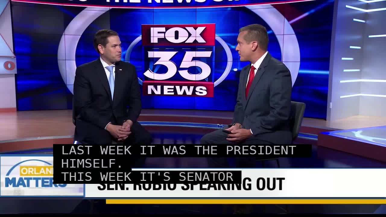Sen. Rubio Speaking Out