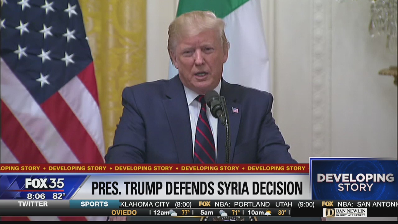 President Trump defends Syria decision