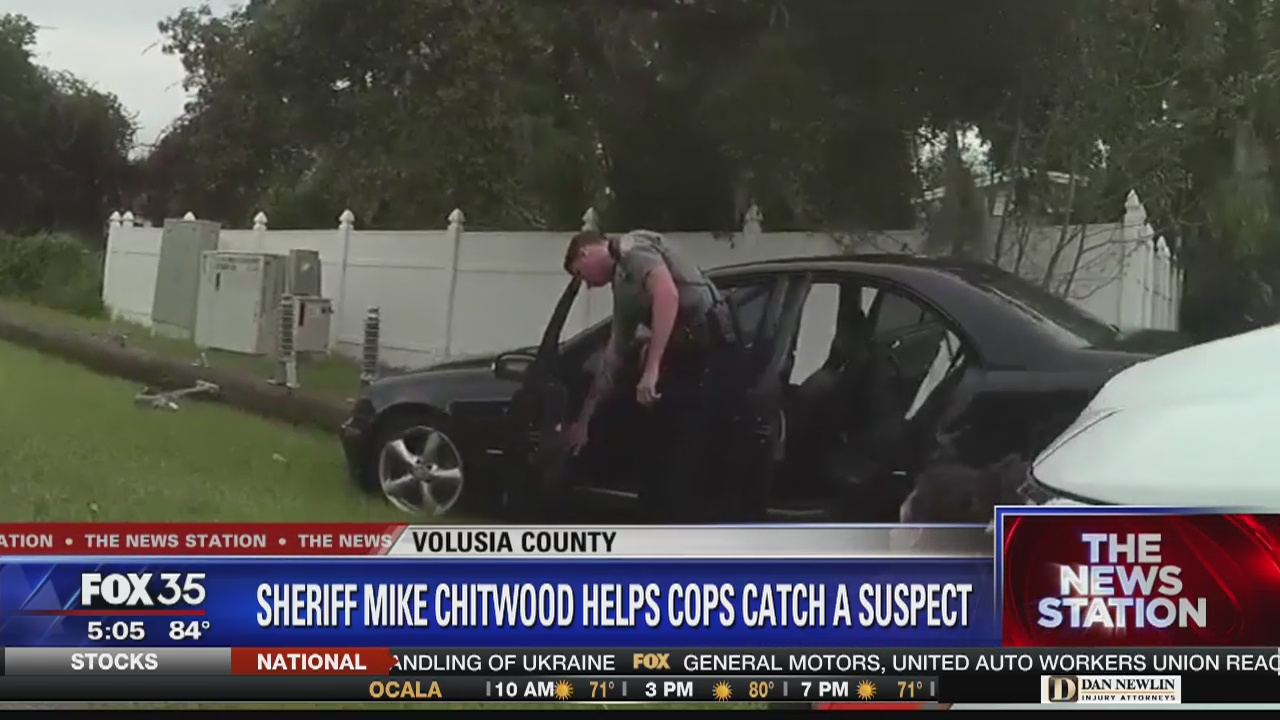 Florida sheriff helps police nab fleeing suspect