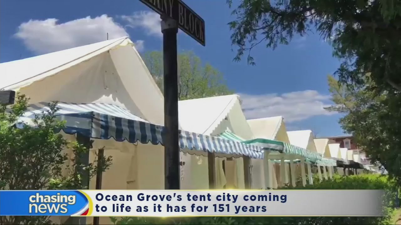 Ocean Grove's tent city coming to life as it has for 151 years