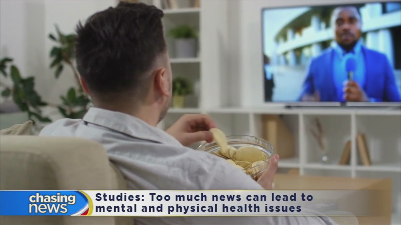 Studies say that too much news can lead to mental and physical health issues